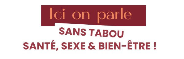 Illustration avec le message « Ici on parle sans tabou de santé, sexe et bien-être », représentant une approche ouverte et bienveillante de la sexualité et de la santé sexuelle